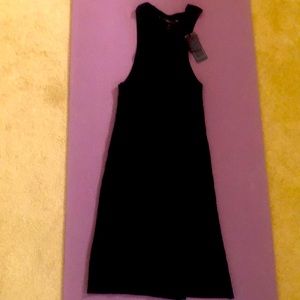 BCBGMAXAZRIA Karah Sweater Ribbed Mini Dress in Black